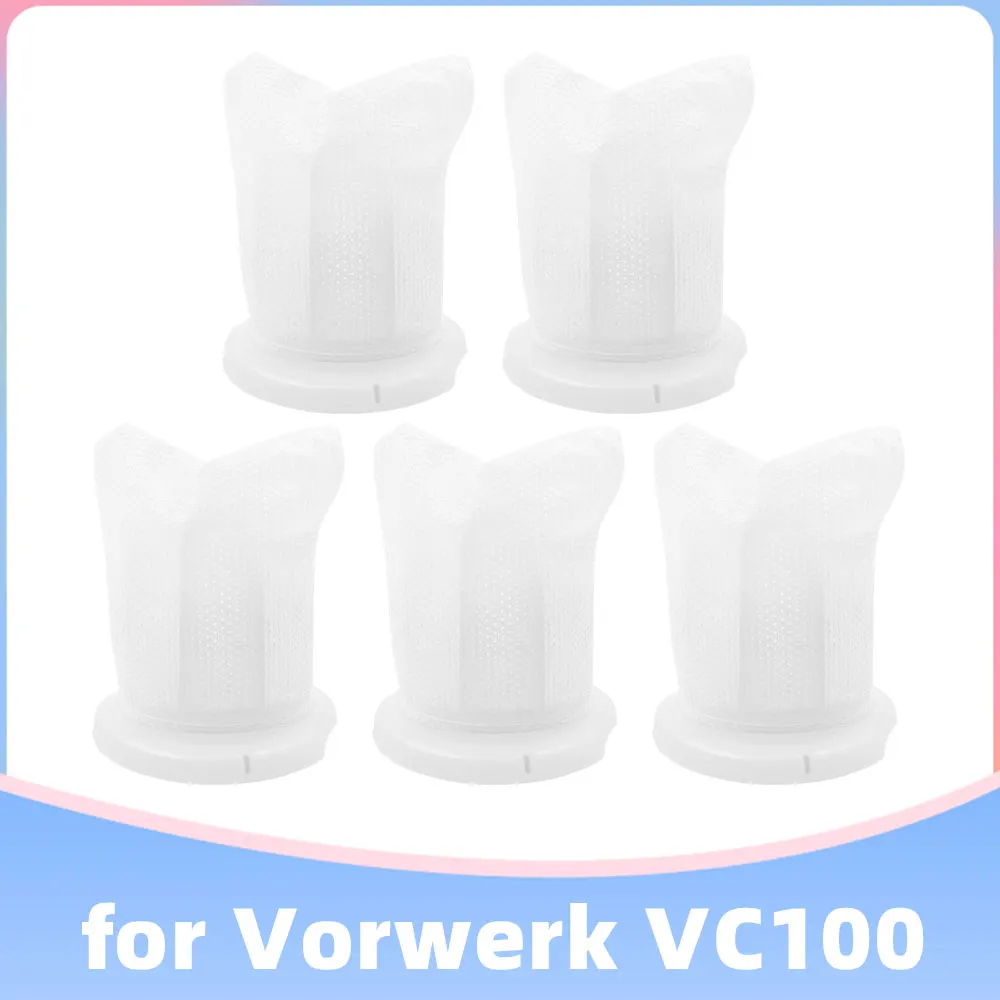 Compatible For Vorwerk Kobold VC100 Handheld Vacuum Cleaner Inner Filter Replacement Spare Kit Soft Accessories