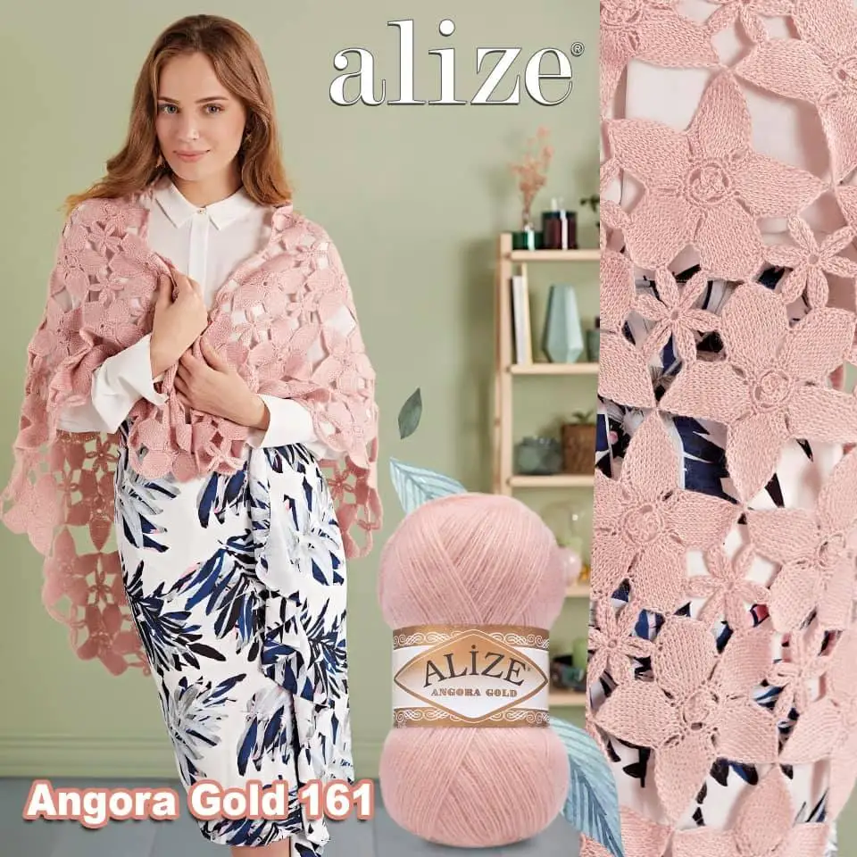 Alize Angora Gold złota przędza-5 sztuk wełny dziania szydełka nici Tweed moher Mink Merino Wrap Beanie ponczo dzianiny kapelusz