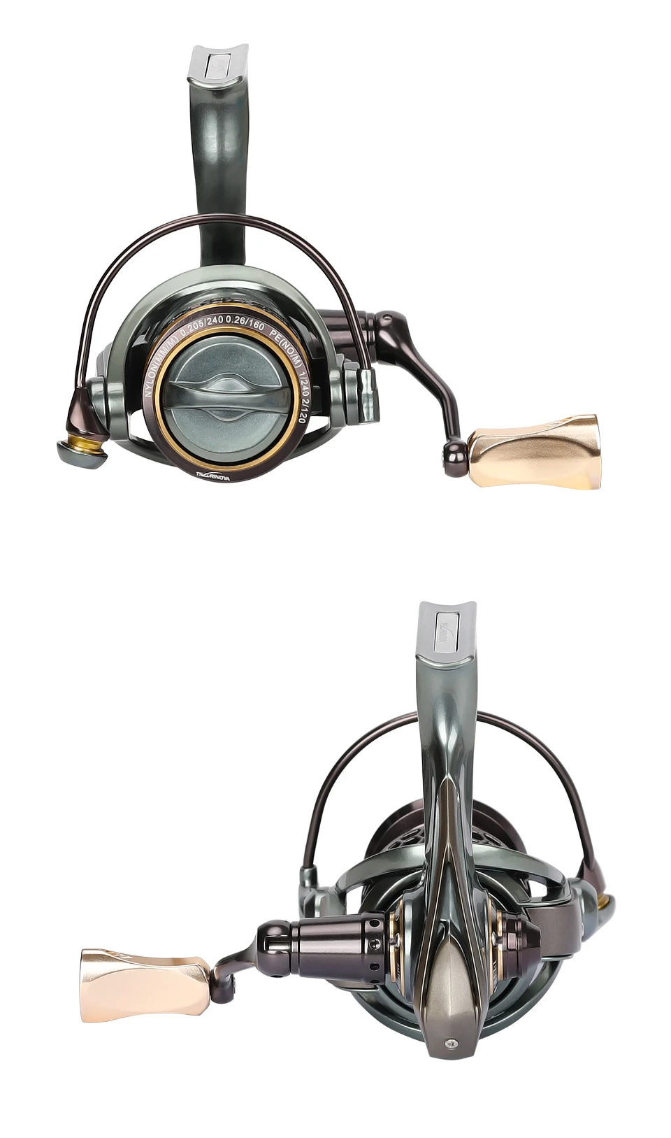 TSURINOYA Long-Casting-Spinnrolle JAGUAR 1000 2000 3000 2 Spulen, maximale Bremskraft 6 kg, abgeschrägte Spule, sanfte Rolle für Salzwasser – Detail 23