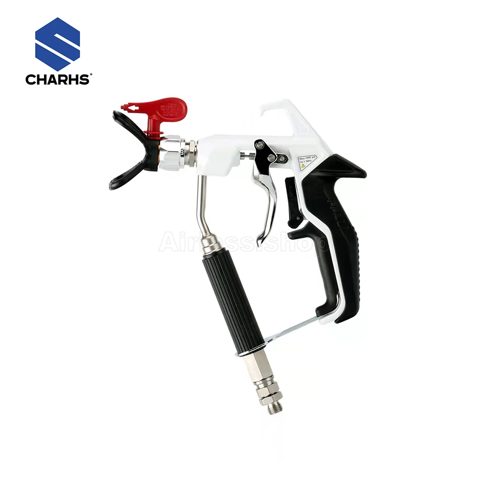 Charhs Asg21 Vector Infinity Pistola Mal Ventilada 538085 com Ponta de Pulverizador Mal Ventilado e Ponta Base Suporte para Pulverizador Mal Ventilado da Pintura