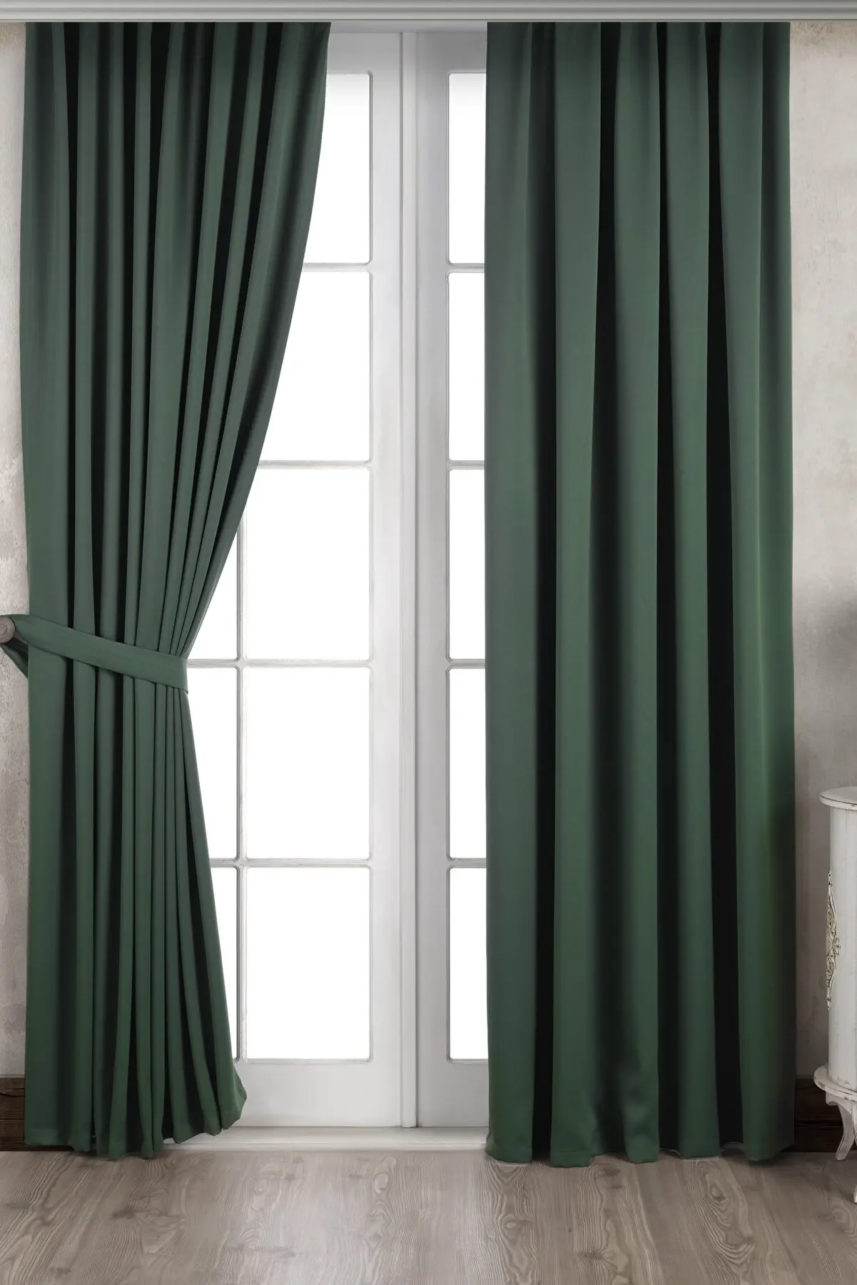 Nordic Thick Blackout Doublesided Linen Curtains For Living Room Bedroom Thermal Insulation Nonfading Color Solid Curtain Drapes