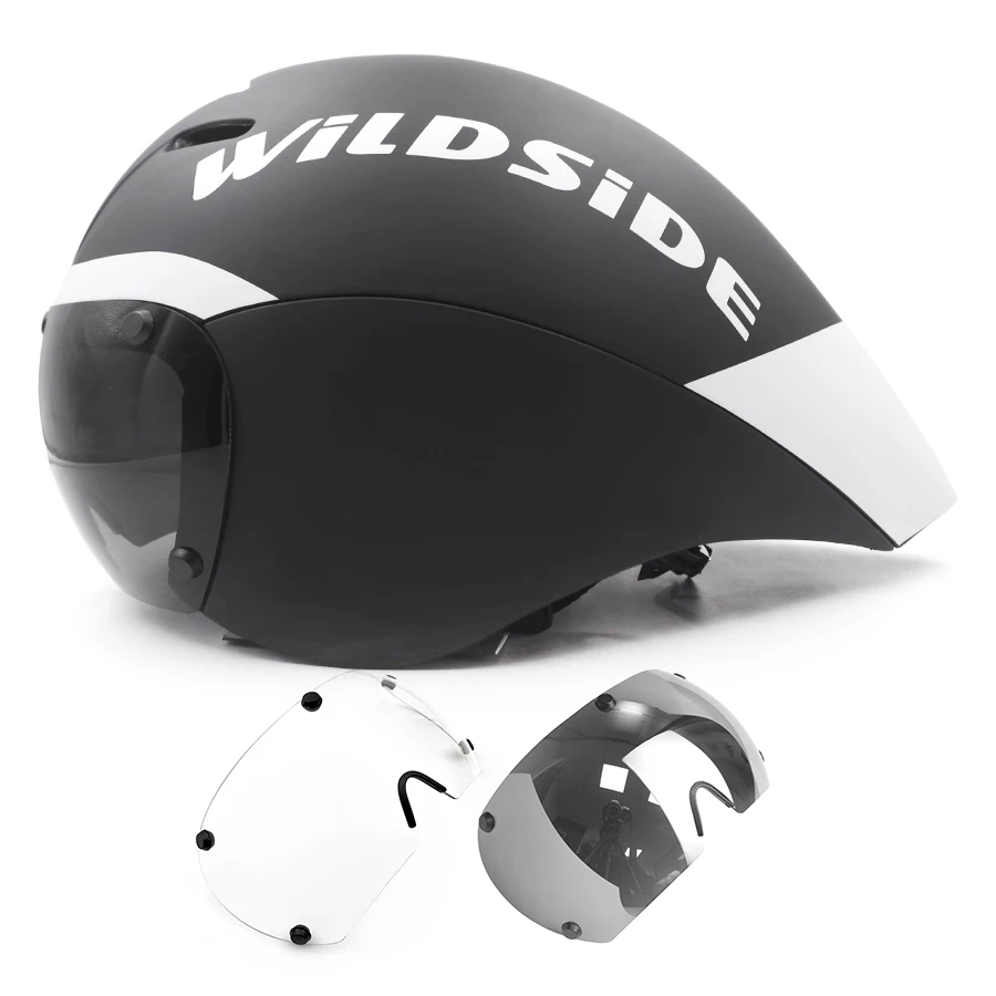 Tt Fietshelm Lens Bril Triatlon Tri Aero Racefiets Helm Tijdrit Race Fietshelm Mannen Casco Ciclismo Accessoires - afbeelding 1