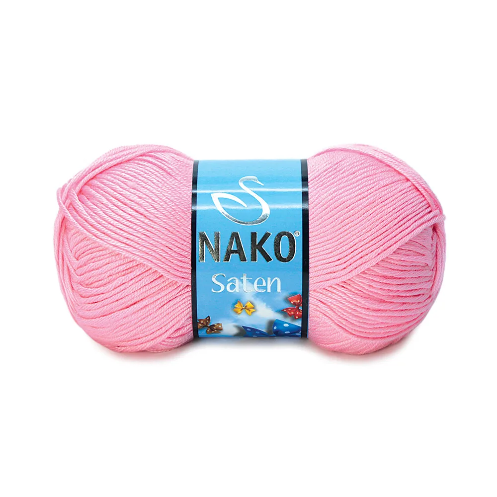 Nako Satin 100% Premium Micro Acrylic 100G. 230 Mt. Cardigan, Sweater, Shawl, Home Textile, Scarfs, Beret, All Knitting Pattern