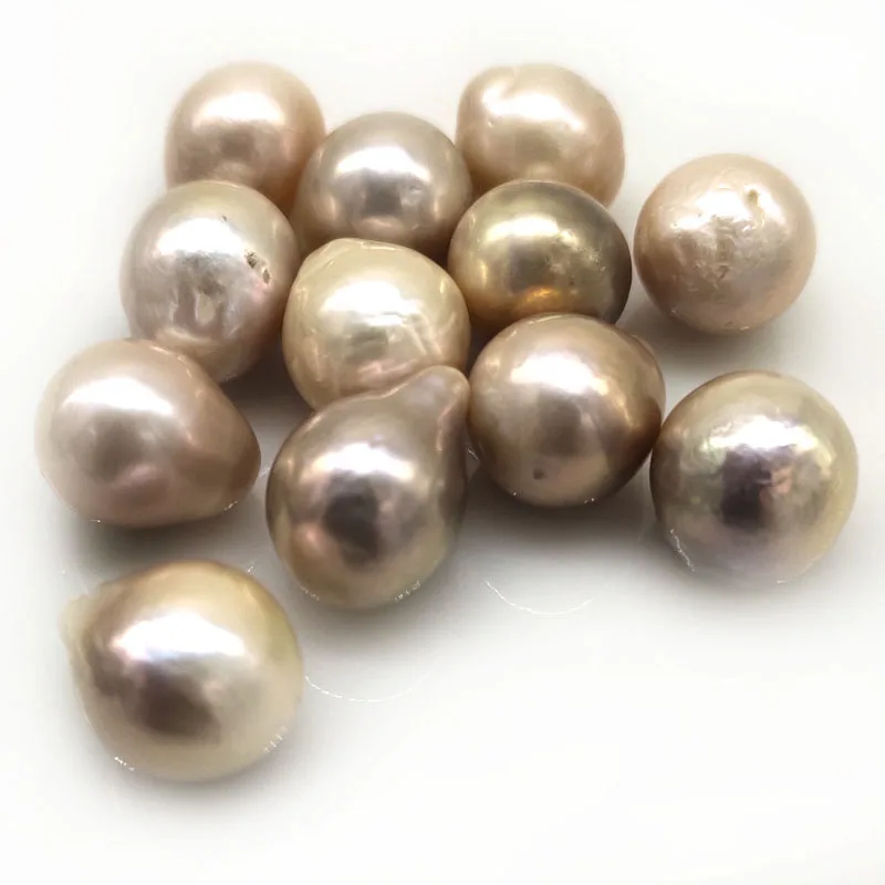 Wholesale AAA High Luster 11-14mm Natural Pink Loose Baroque Pearls