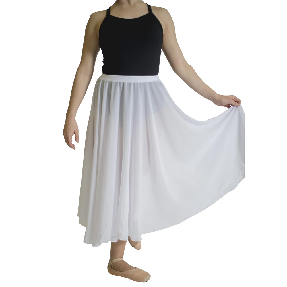 Hdw Dans Witte Chiffon Lange Rokken Voor Dansen Dames Meisjes Dans Rokken Meer dan 10 Kleuren Zowel Kinderen Volwassen Grootte beschikbaar