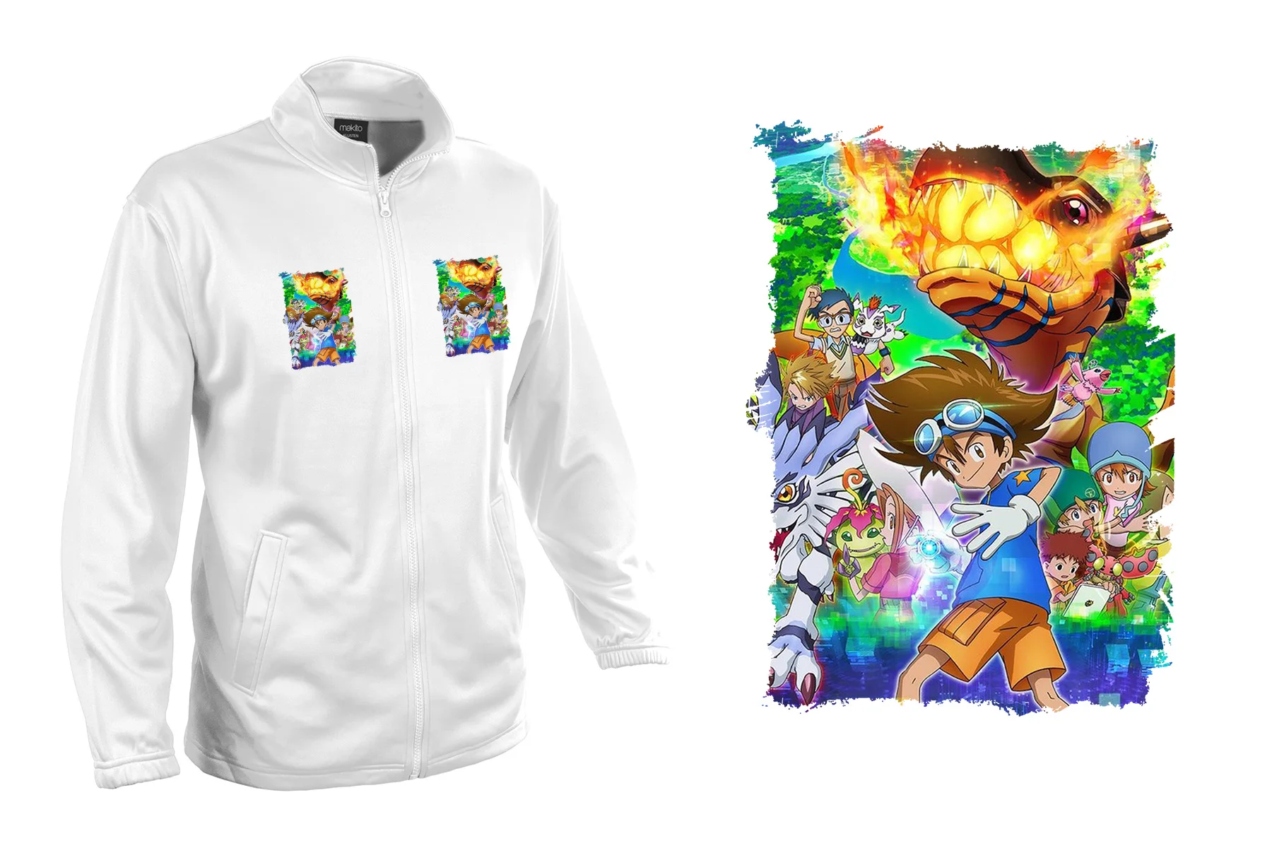 Jacket TECNICA 2 DRAWINGS DIGIMON ADVENTURE jacket