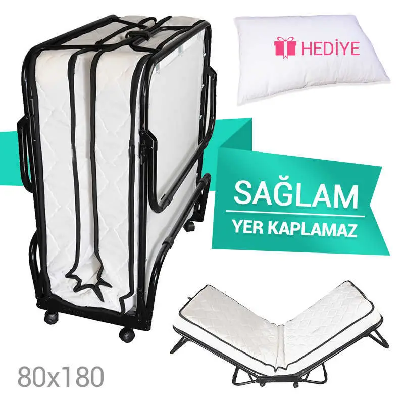 Tempat Tidur Lipat Mutiara Tempat Tidur Portabel Tunggal