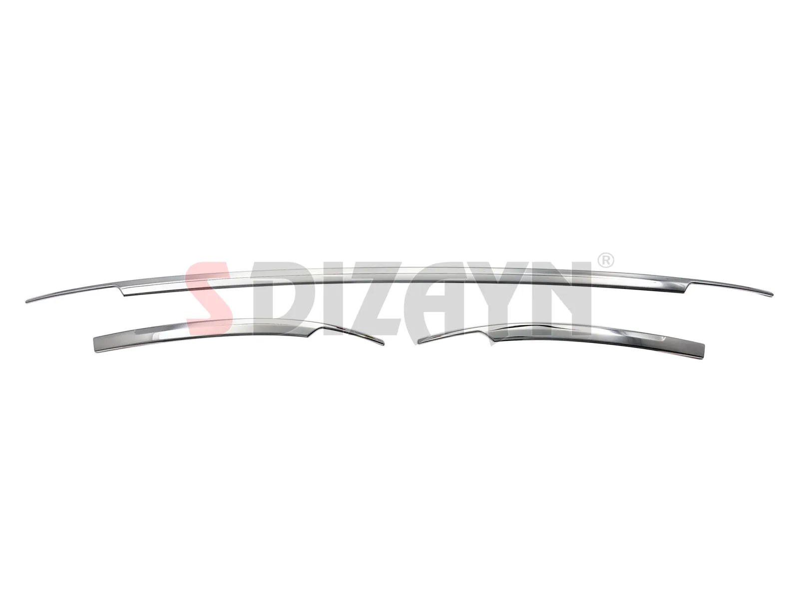 S Dizayn For Volkswagen Tiguan MK2 Chrome Rear Bumper Trim Stainless Steel 3 Pcs VW Exterior Car Accessories Parts Auto Products