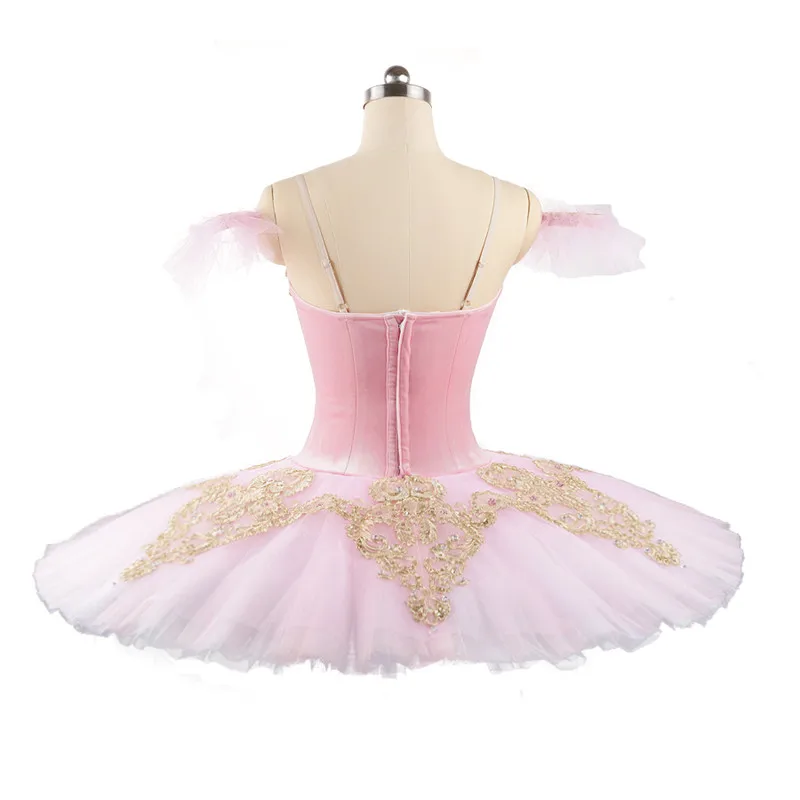 High Quality Custom Size Kids Girls Performance Wear Professional Ballet Tutu Pink