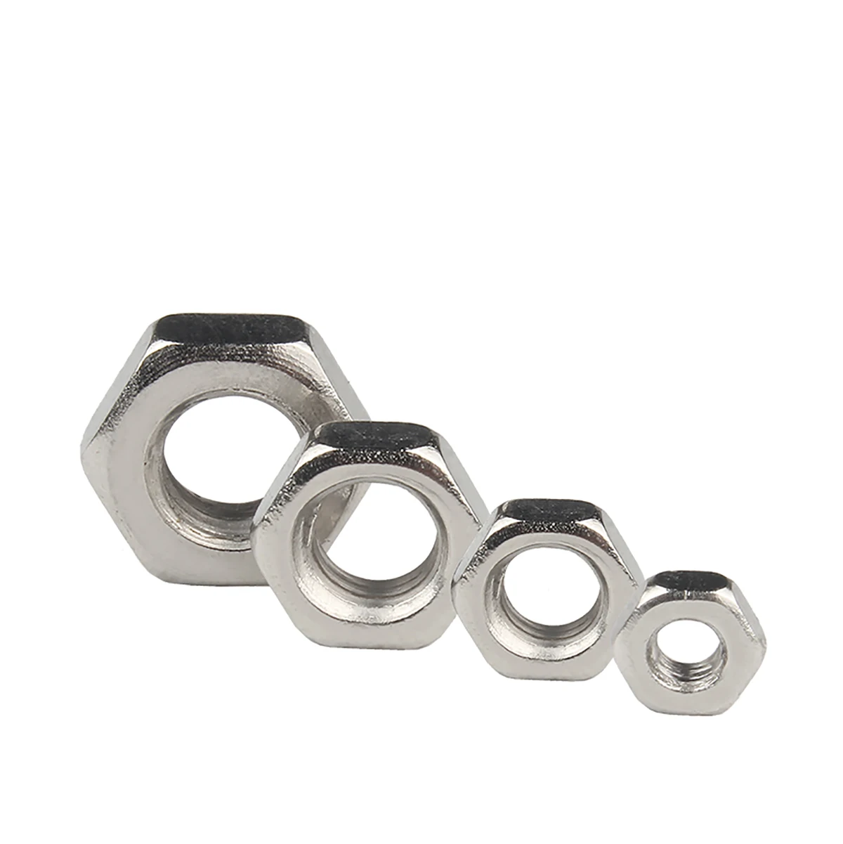 

2-200pcs M1.2 M1.4 M1.6 M2 M2.5 M3 M4 M5 M6 M8 M10 M12 DIN934 Carbon Steel Nickel Plated Hex Hexagon Nut