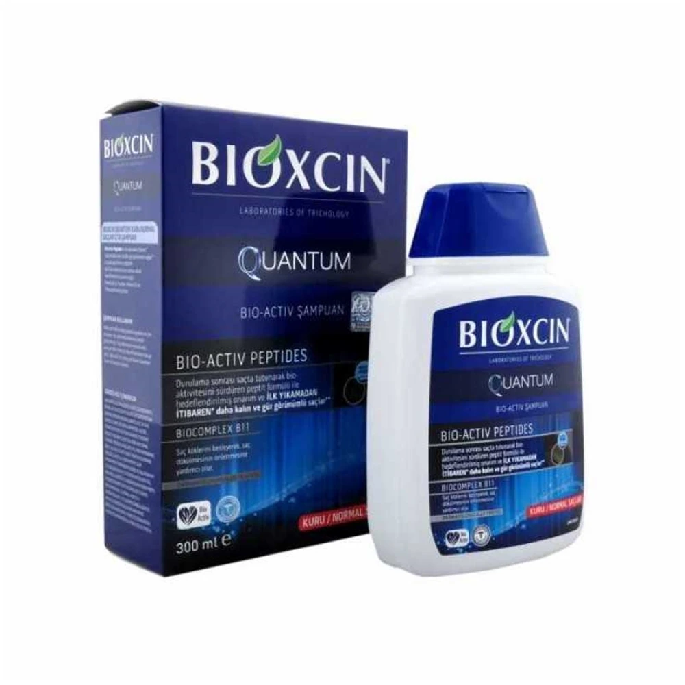 BIOXCIN Quantum Shampoo 300 ml Oily Hair Herbal Treatment Double Effect Moisturizing Nourishing Oil Control Sebum Control