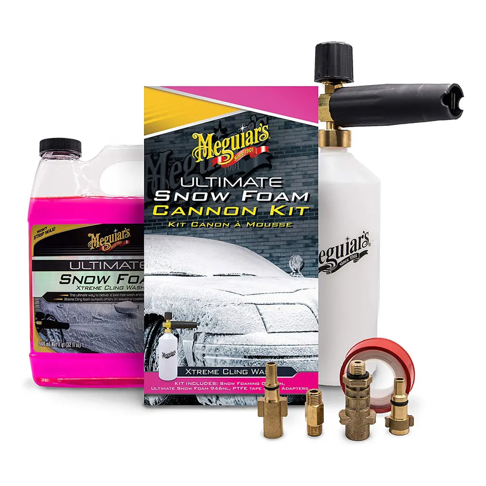 Meguiar's G194000EU Ultimate Snow Foam Cannon Kit, Kit Cannon Machine for Foam