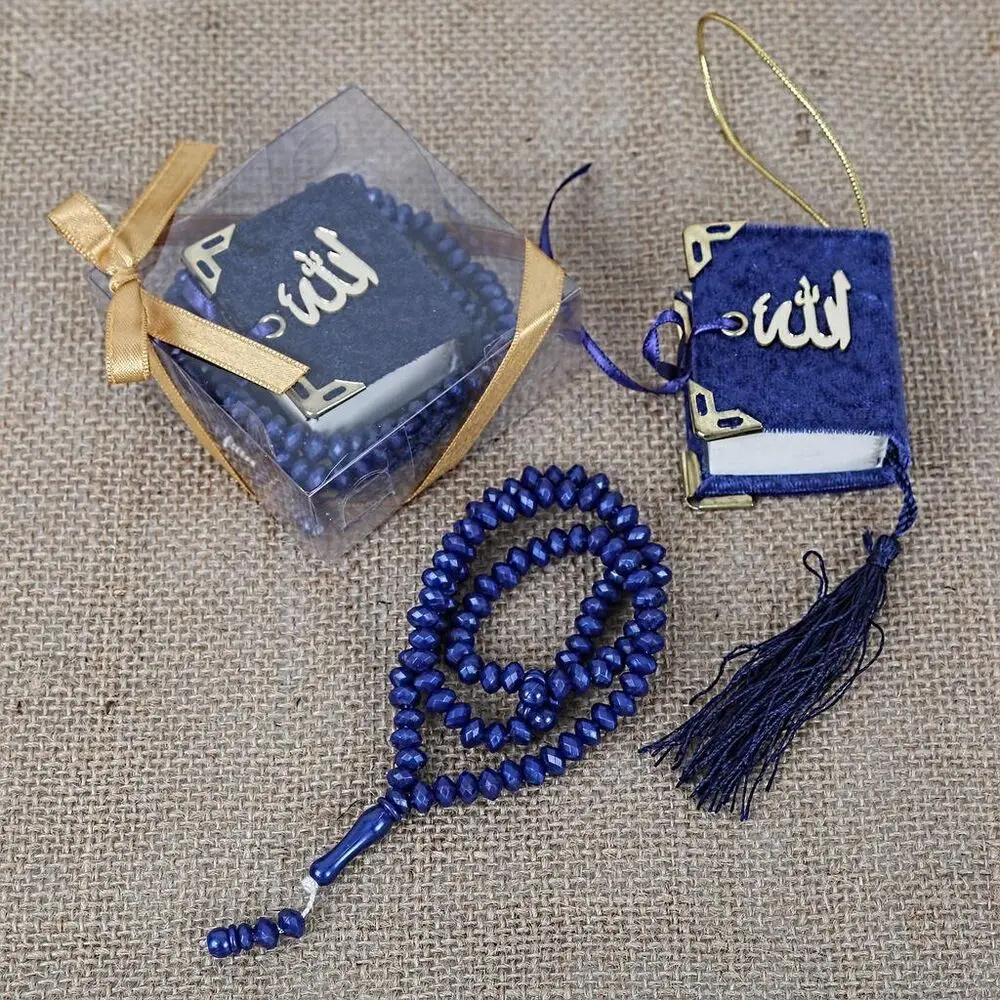 20 Pcs Mini Quran Gift Scented Rosary in Square Box Quran Portable mini size quran islamic muslim gift with special box