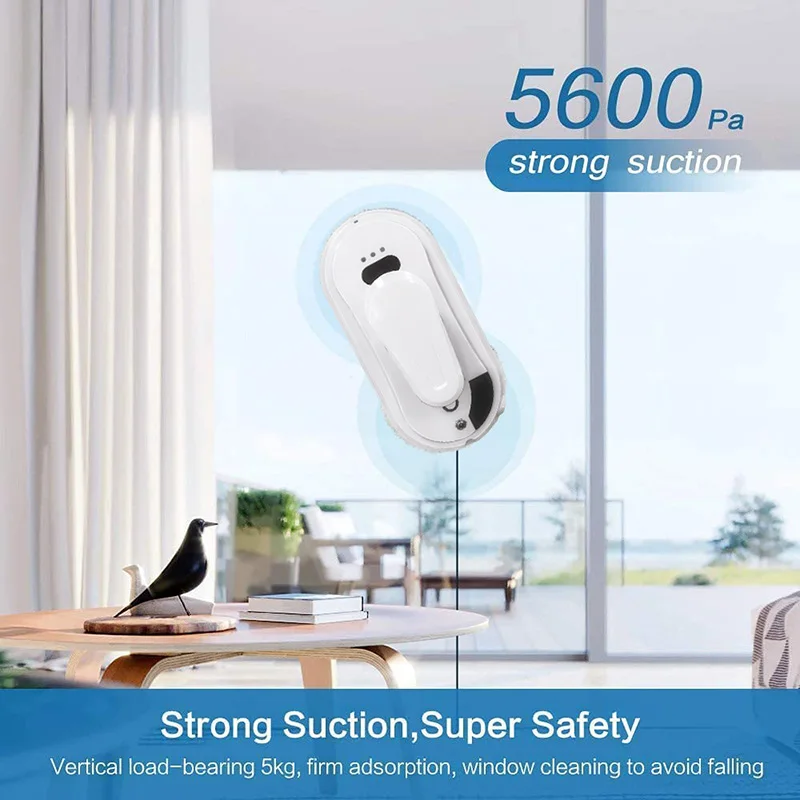 Electric Window Cleaner Robot with Ultrasonic Water Spray Smart Glass Cleaning Machine Remote Control Window Cleaning Device