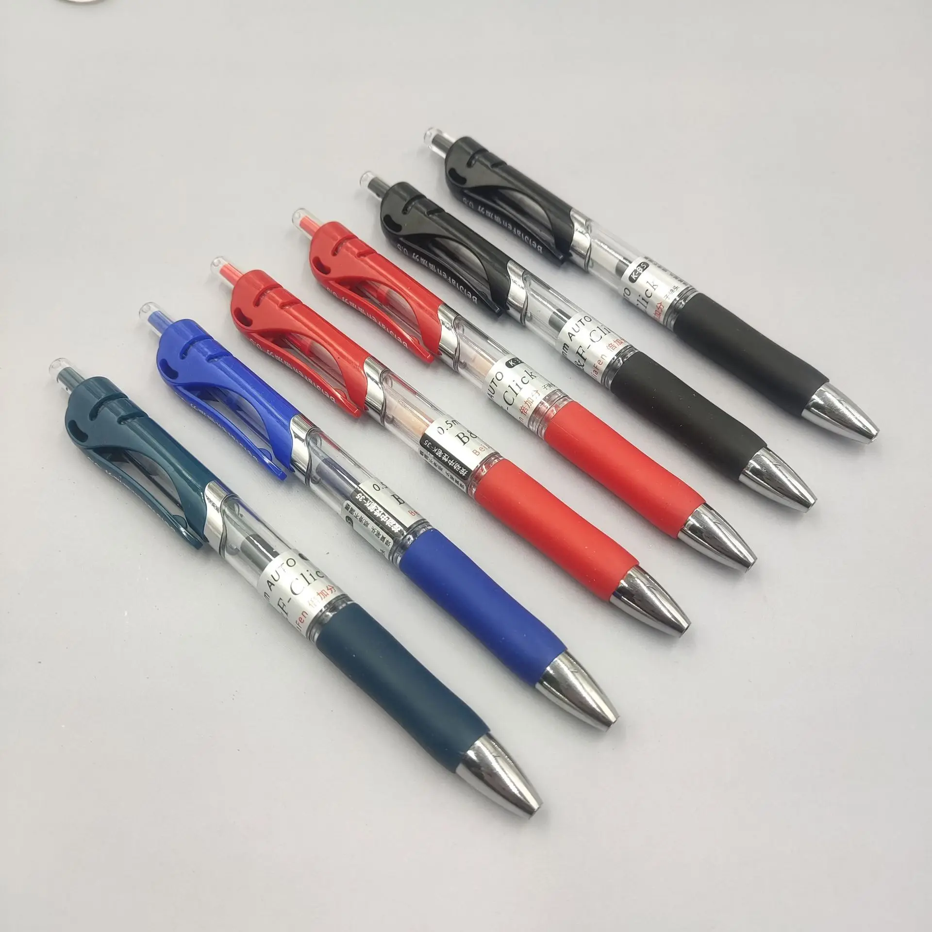 Gel Pens Set Stationery Writing Pen Black/Red/Blue Ink 0.5mm Refillable Ballpoint Pen Office Back To School Gift