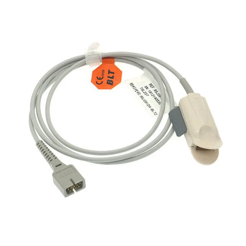 

Compatible M8000/9000 Original for Biolight M8000 patient monitor adult finger clip spo2 sensor 9pin Encryption 15-100-0013