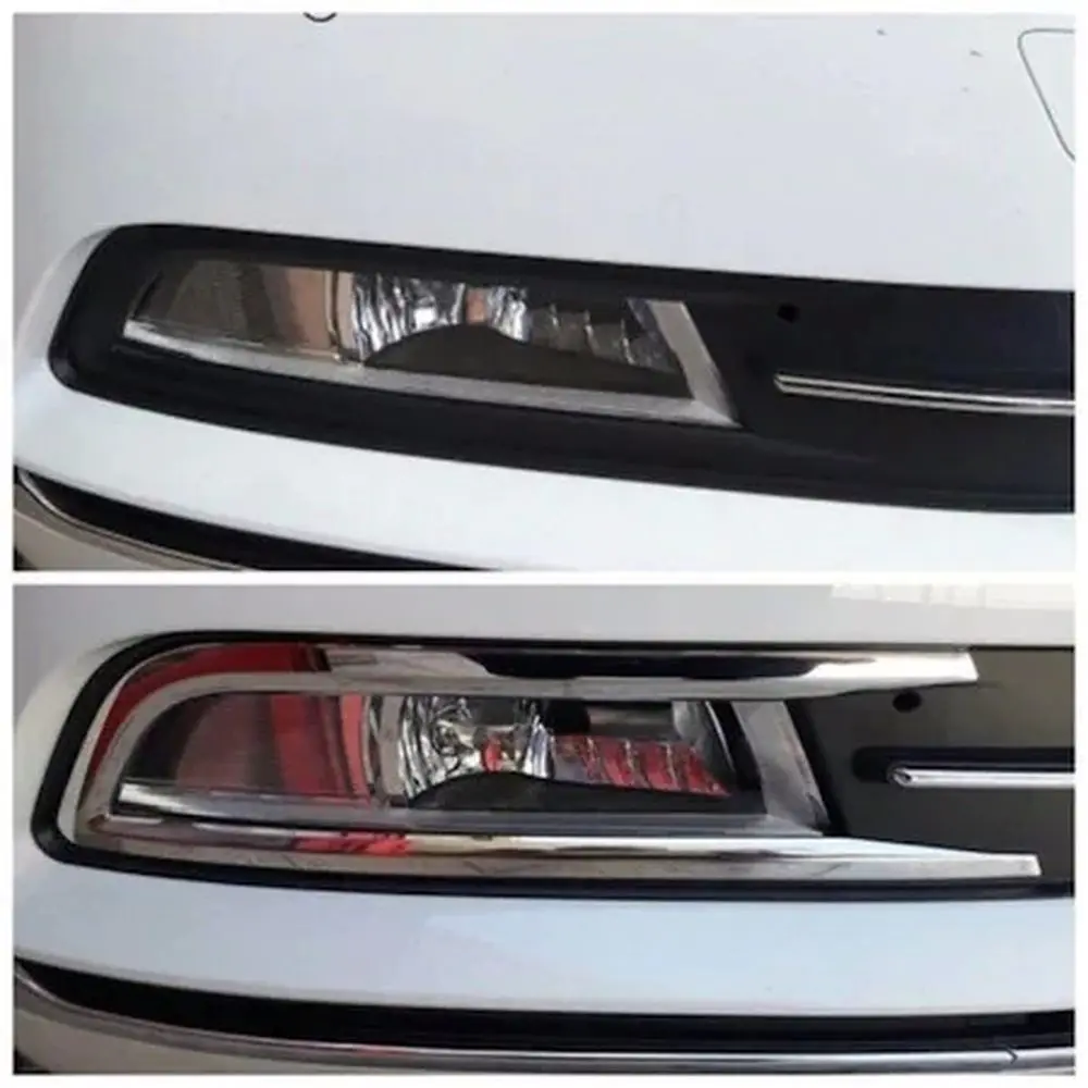 For Volkswagen VW Passat B8 2015-2018 Fog Lamps Cover Bezel Stainless Steel Auto Accessories High Quality Styling