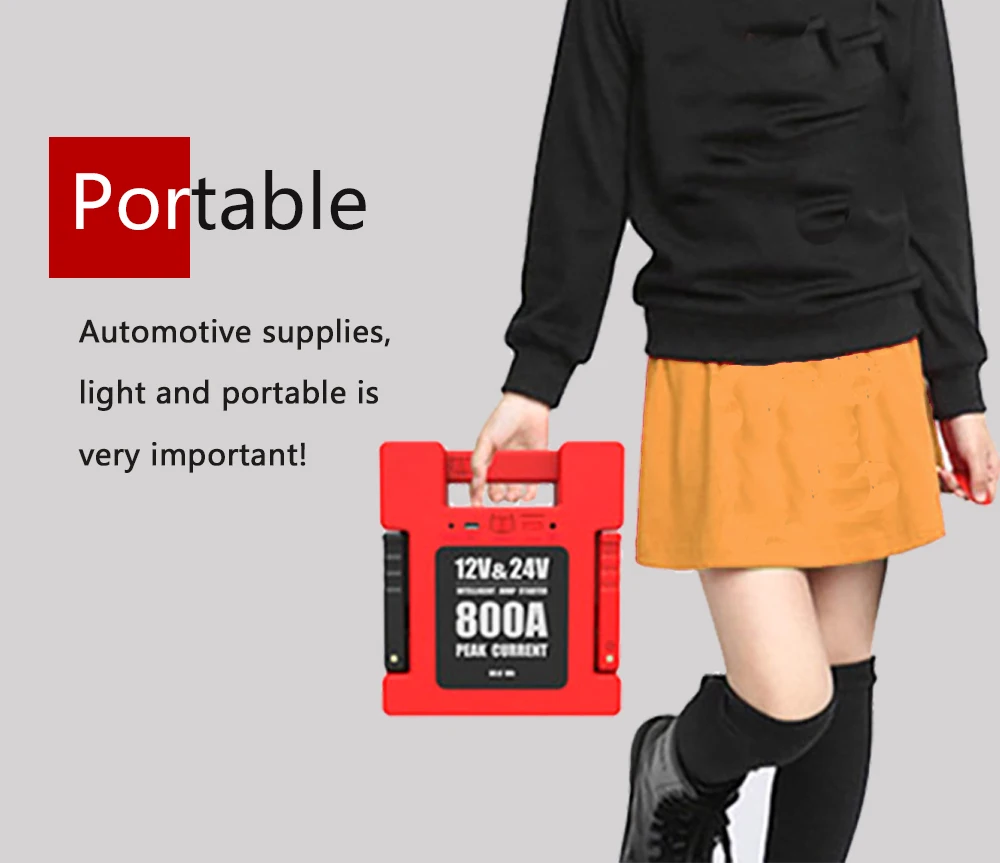 Multifunction 24000mah High Quality Lithium Battery For Truck And Bus Power Jump Starter 12v/24v Power Jump Starter