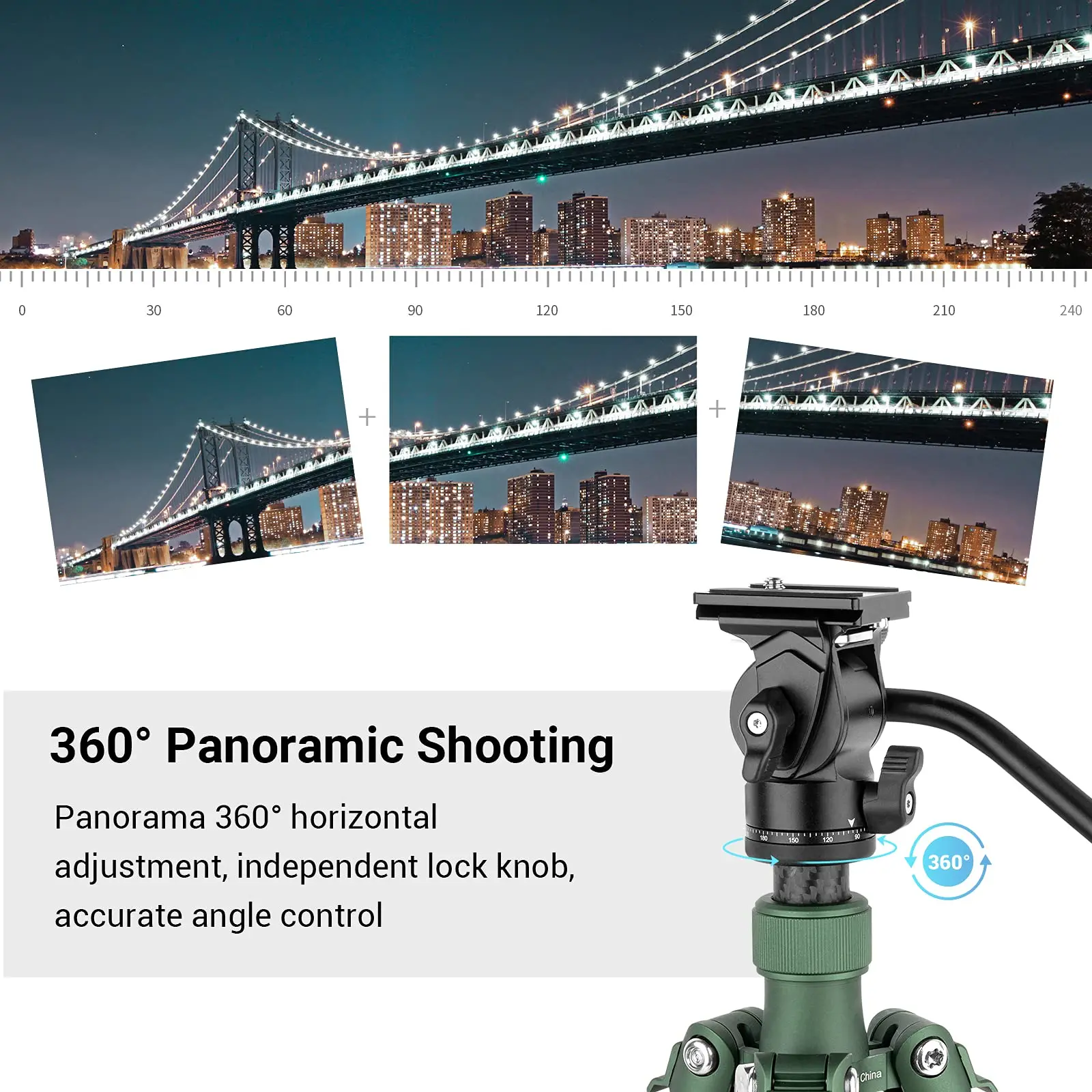 SmallRig Tripod Fluid Head Pan Tilt Head with Quick Release Plate for Arca Swiss for Compact Video Cameras and DSLR Cameras 3259