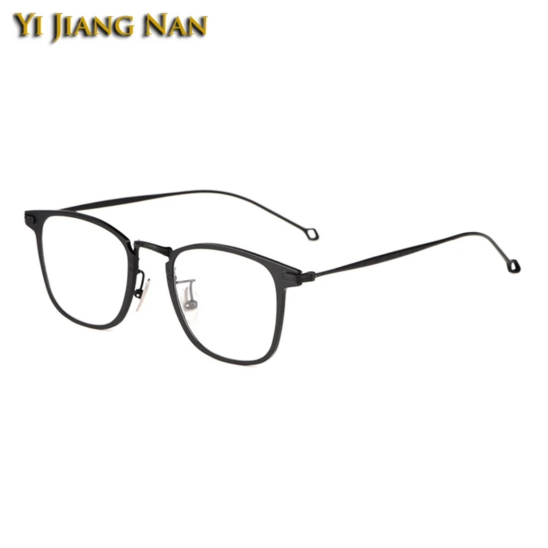 Men Fashion Brand Designer Pure Titanium Square Eyeglasses Quality Spectacle Frames Eye Glassses for Women