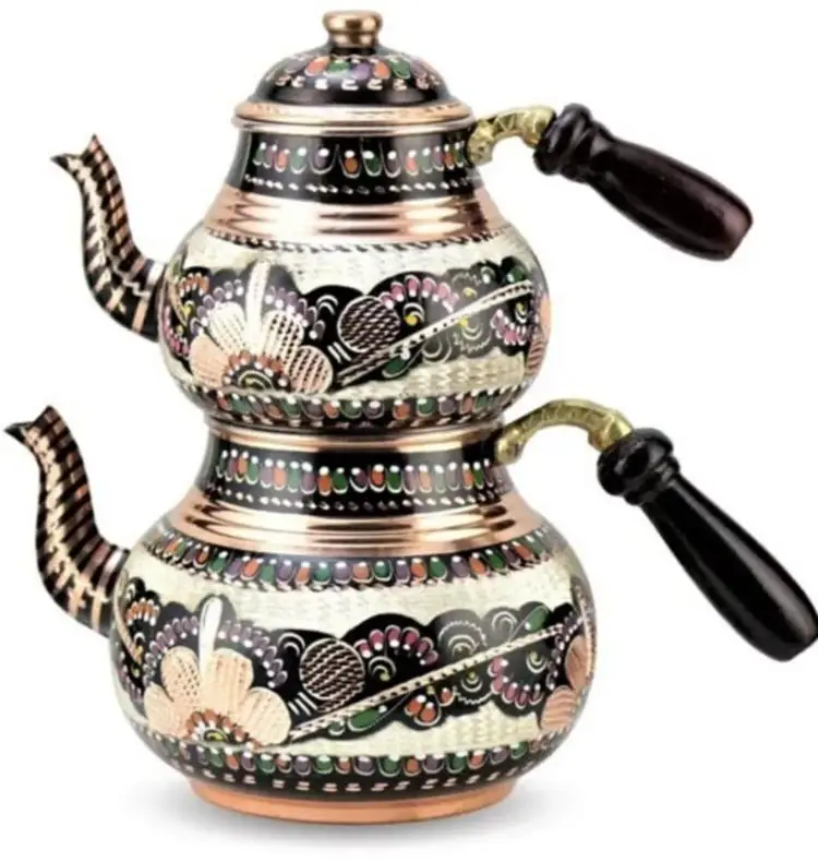 Turkish Tea Pot Arabic Teapots Copper Tea Pot Handmade Tea Set Traditional Turkish Tea Coffee Pot Kettle Boiler Made in Turkey