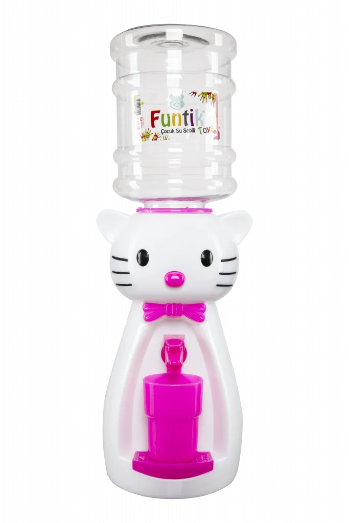 2 Liter Mini Cat Water Dispenser with Cup for Home Office Student Dorm Kids Gift