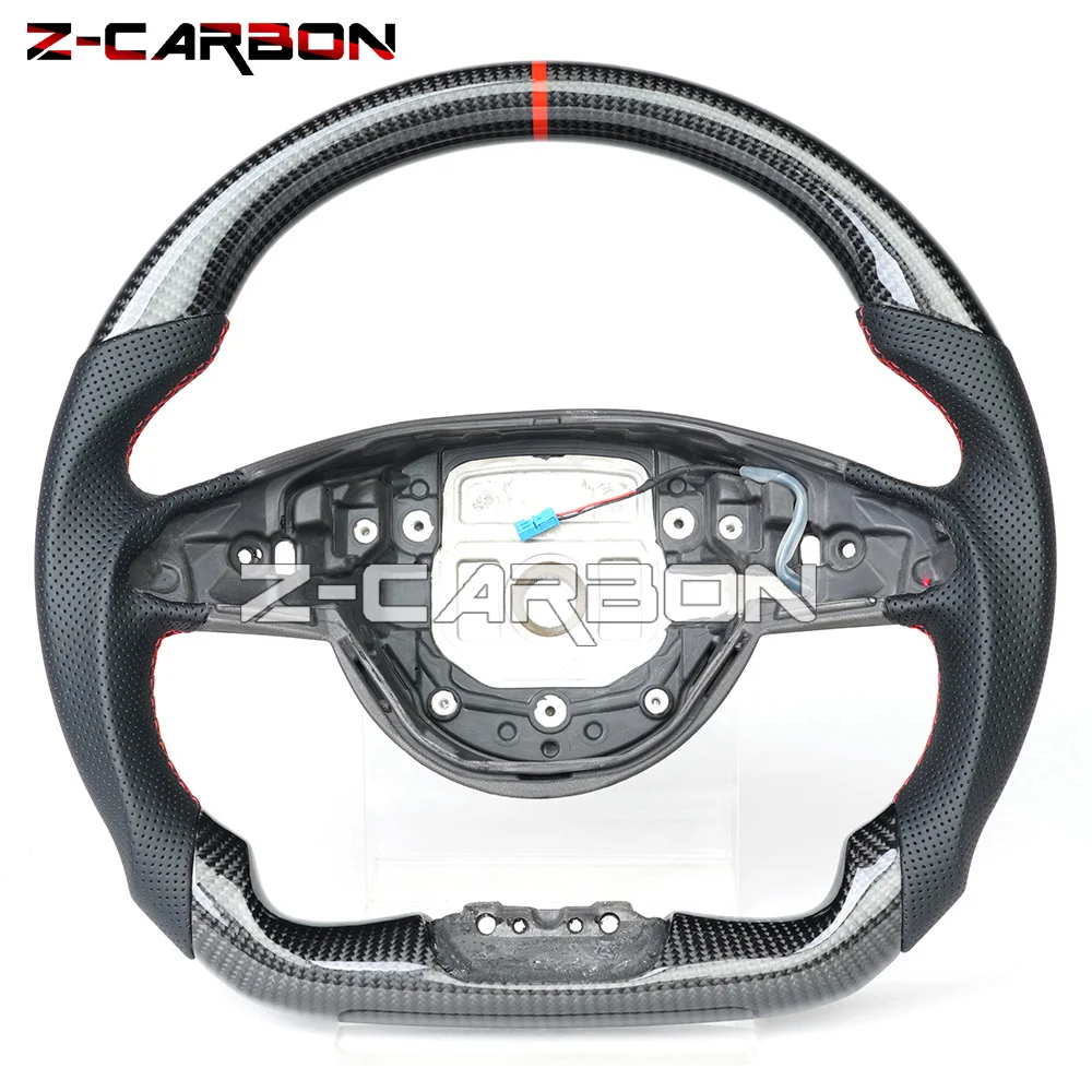 

LED Racing Carbon Fiber Steering Wheel For Mercedes-Benz w205 w204 GLC GLS CLA CLS GLA AMG-GT AMG Carbon Fiber Sport Wheel