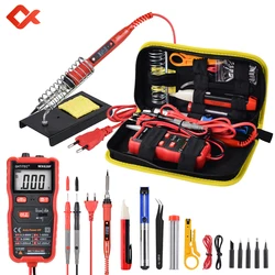 625T Digital Multimeter Soldering Iron Kit Inteligent  Auto Range Ammeter Voltmeter 3In1 NCV live Tester Repair Electrician Tool