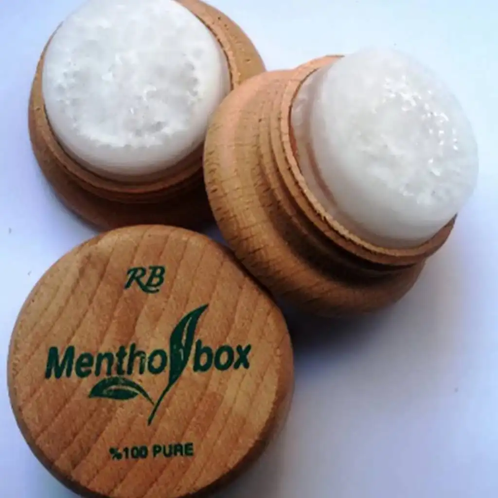 Menthol Stone For Migraine and Headaches Neck Joint Waist Leg Pains For 10 Pcs. 100% Natural Solution Masaj Spa Cream Stone 7G.