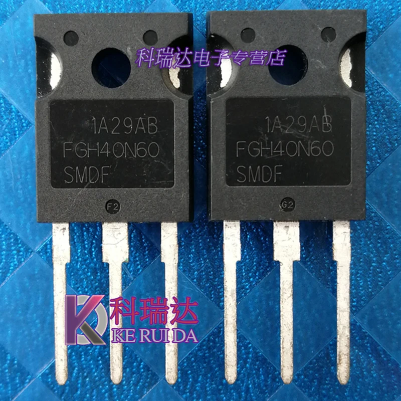 Scattered new FGH40N60SMDF 40A 600V TO-247 high power IGBT single tube   10PCS -1lot