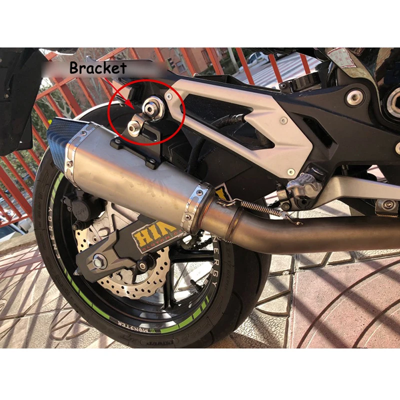 Universal Motorcycle Exhaust Muffler Pipe Mounting Fixed Bracket Exhaust System Fixing Exhaust Silencer Pipe Stainless Steel