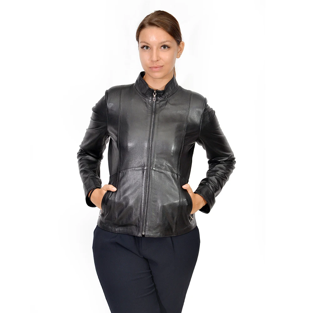 

Zoramotti,Leather Jacket,Genuine Leather,Lambskin,Classic,quality,Natural Leather,Keeps,Warm