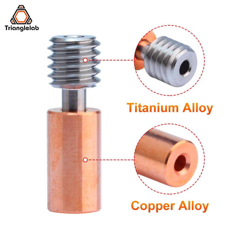 Trianglelab 티타늄 합금 바이메탈 방열판 구리 합금, Ender3 Ender5 S1 3D 프린터 호환