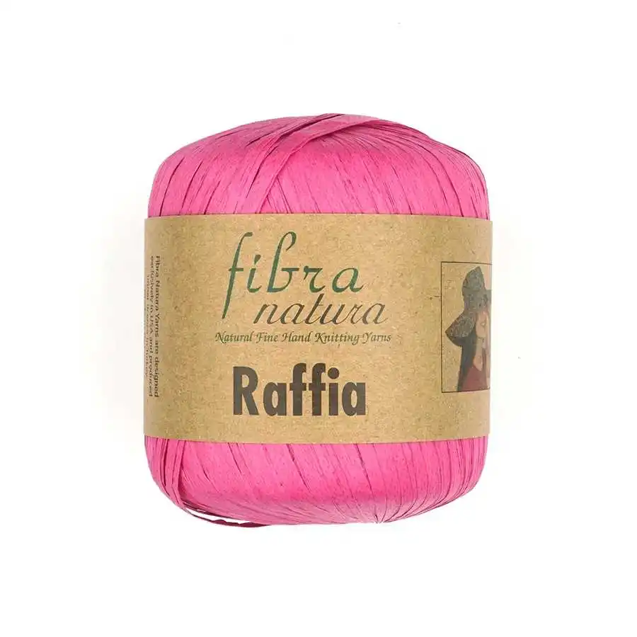 Fibra Natura Raffia rafia przędza 22 kolory 100% celuloza naturalna słoma taśma papierowa Thatch Haulm Rayon wiskoza gumowa koronka DIY kapelusz