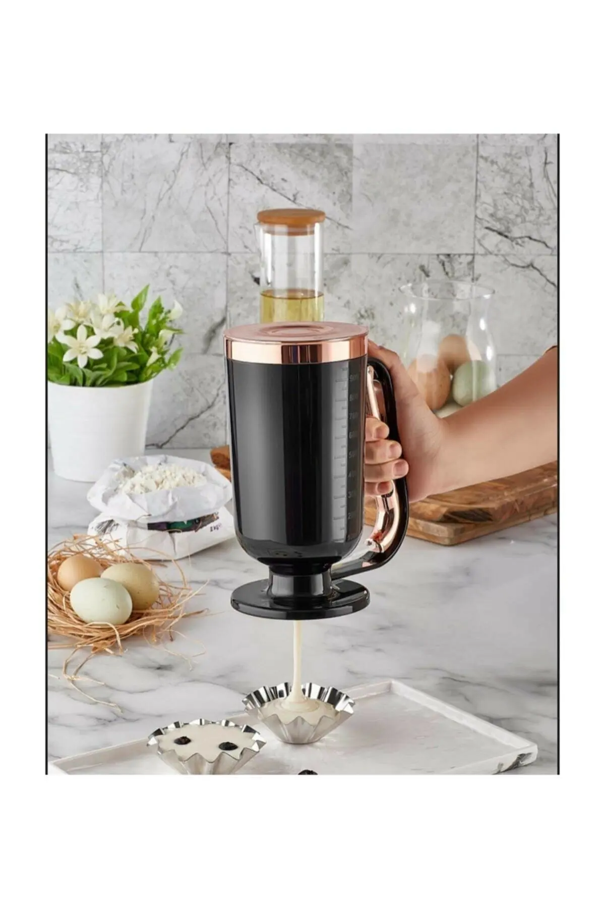 Pancake Dough Waffle Jam Dispenser Pudding Dough Porter  Pancake Mix Dispenser Batter Perfect Baking Tool Muffins Batter Pourer