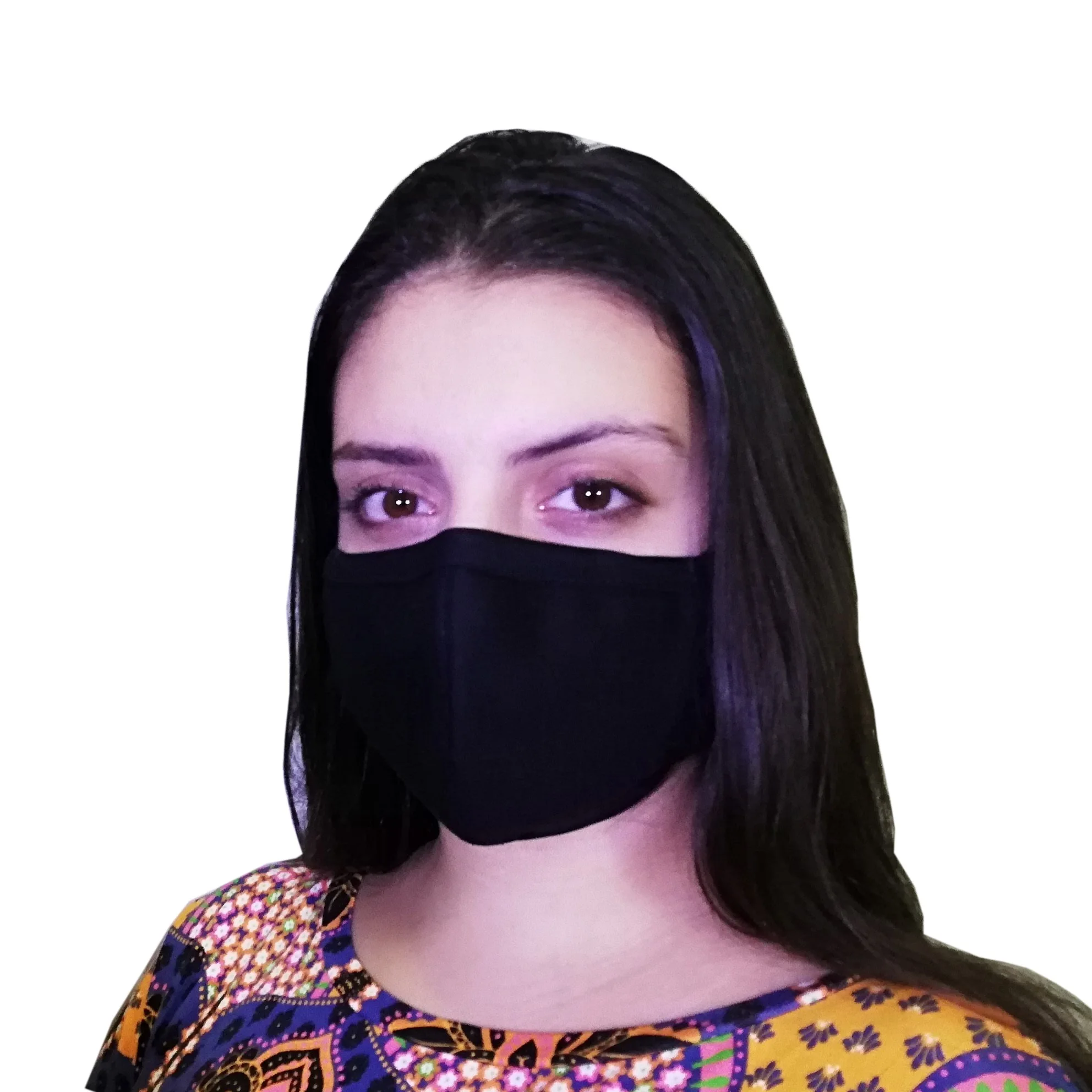 2 UN. Anatomical Protection Triple Cotton Fabric Mask with Nasal Clip