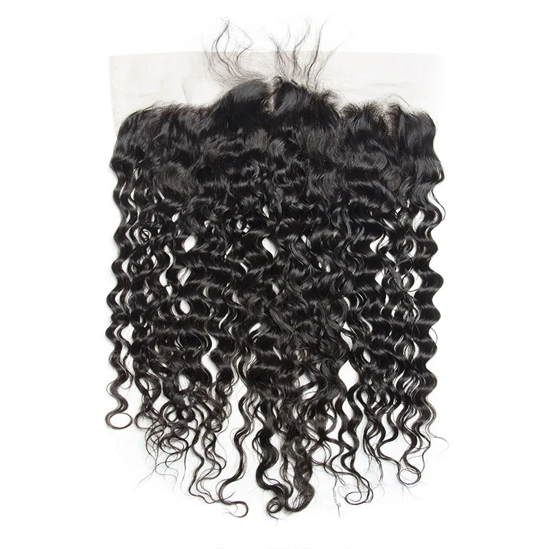 Water Wave 13x6 HD Transparent Lace Frontal Only Maxine Wet And Wavy Human Hair Frontal Pre Plucked 4x4 5x5 6x6 HD Lace Closures