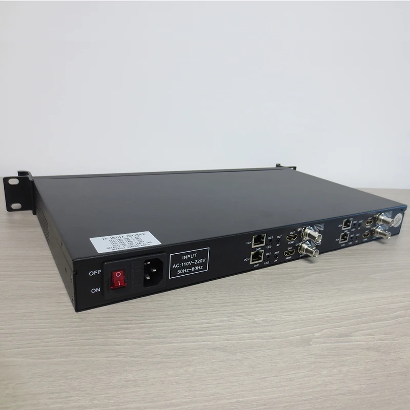 OTV-HD04 H.264 H.265 IP Media Decodr 4-kanałowy dekoder HD BNC CVBS HTTP, RTSP, RTP, TCP, RTMP, HLS, UDP multicast, unicast