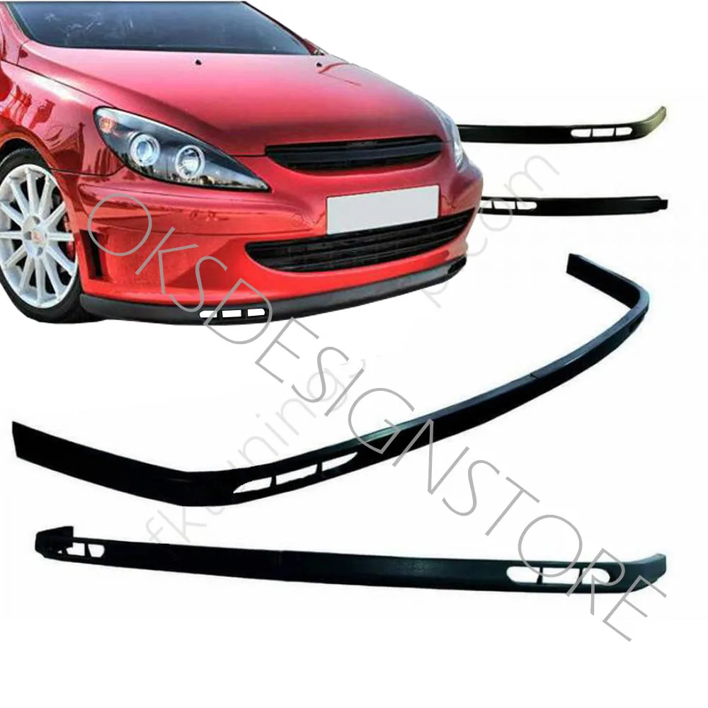 For Peugeot 307 - Lag Style Front Bumper  Euro Spoiler Lip Universal