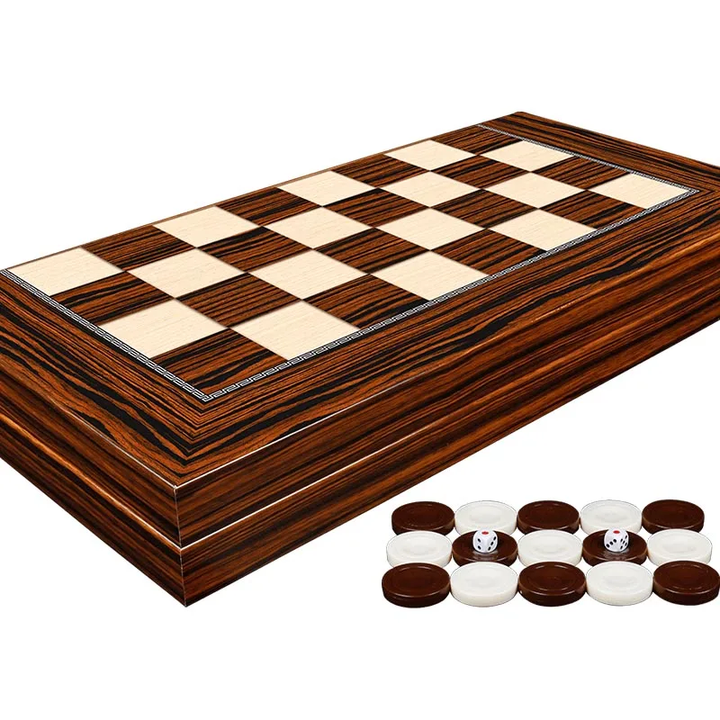 Premium Ebony Board Game Backgammon Set