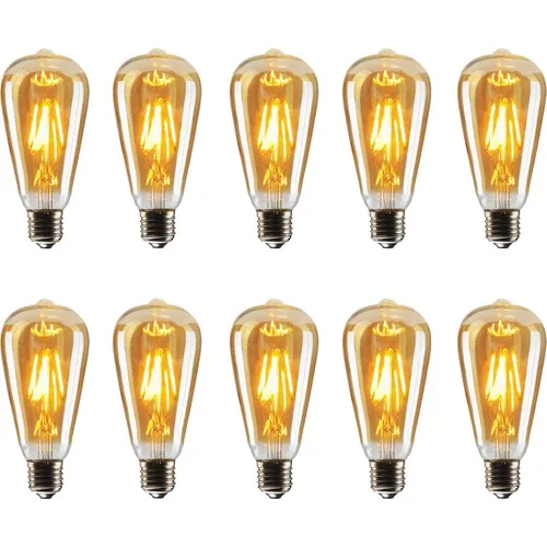 St64 Filament Light Rustic 4W Led Bulb 10 PCs Decorative Vintage Lighting