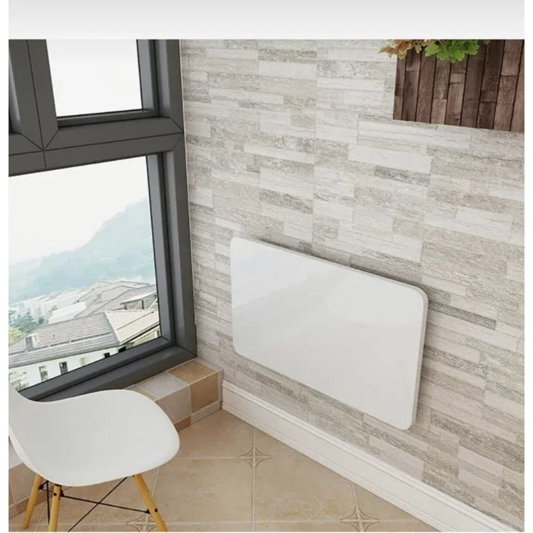 Meja Dapur Lipat Dipasang Di Dinding Meja Lipat Putih