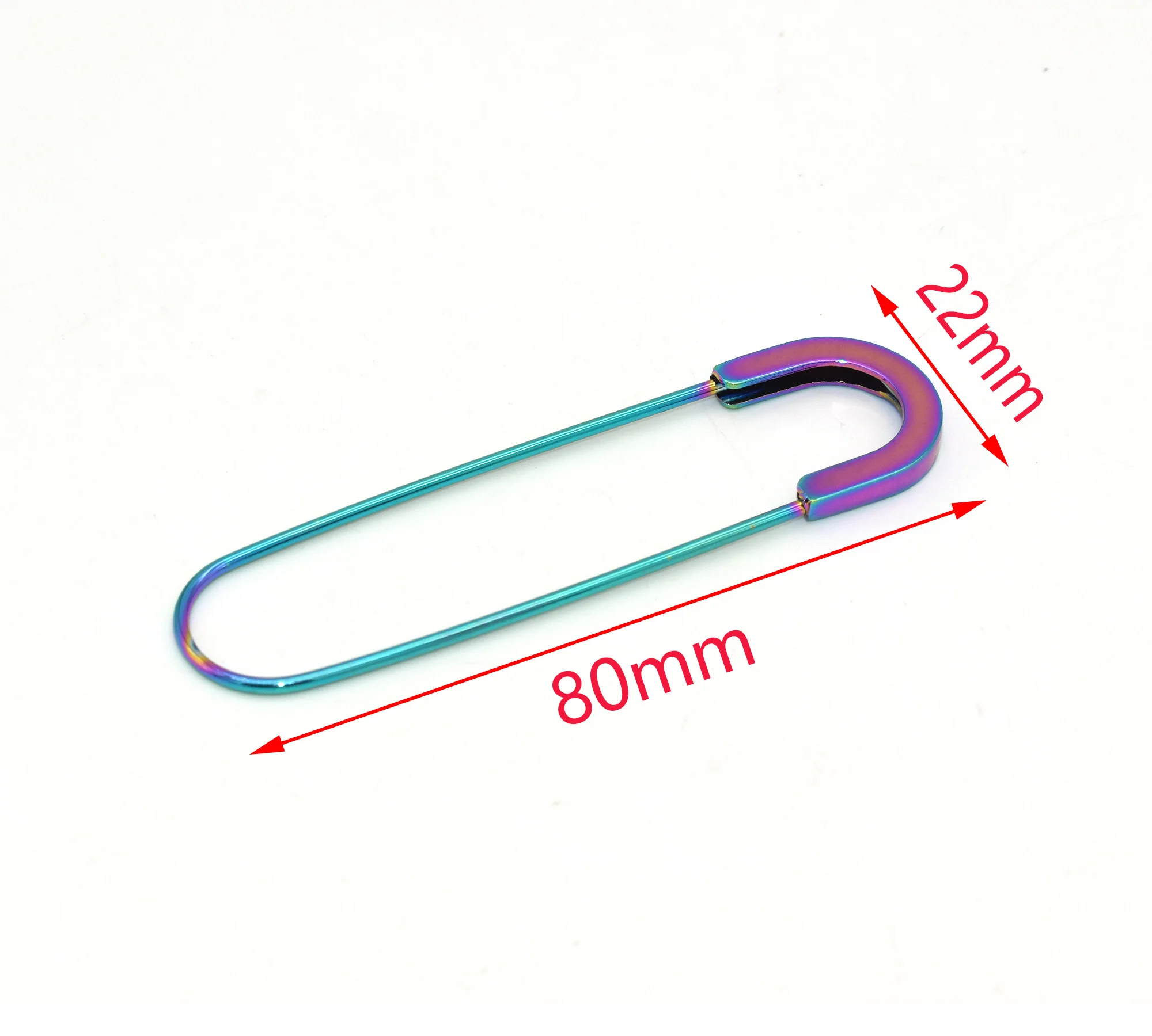 80mm Multicolor Large Safety Pins Metal Safety Jewelry Pin Brooch Blankets Skirts Pin Stitch Markers Safety Pin Sewing Supplies