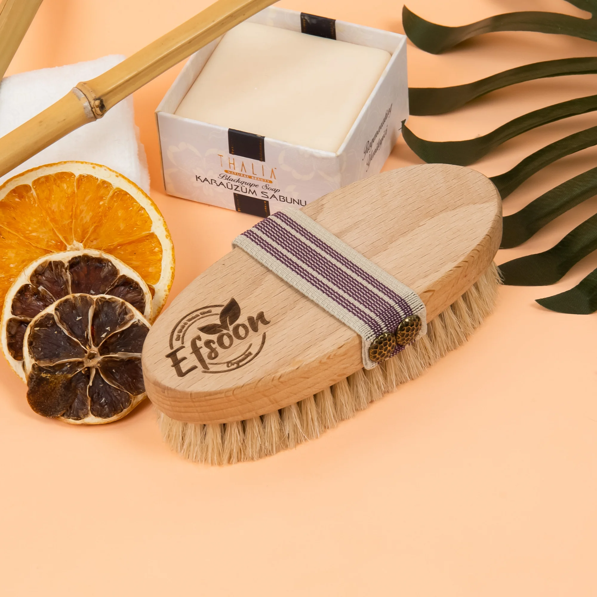 

Dry Skin Body Brush | Improves Skin's Health and Beauty - Natural Bristle | Remove Dead Skin and Toxins, Cellulite Treatment |