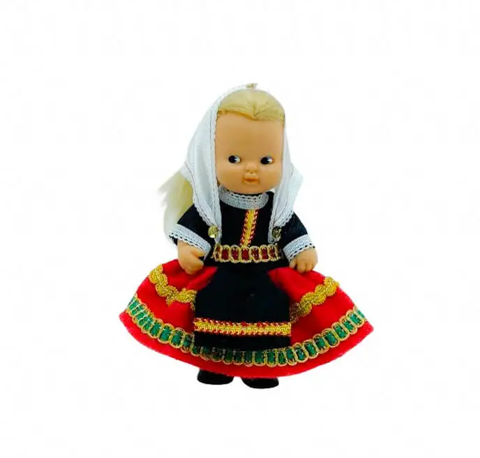 Toledo lagarteran dress and accessories for famous doll belly not included. Made in Spain gift