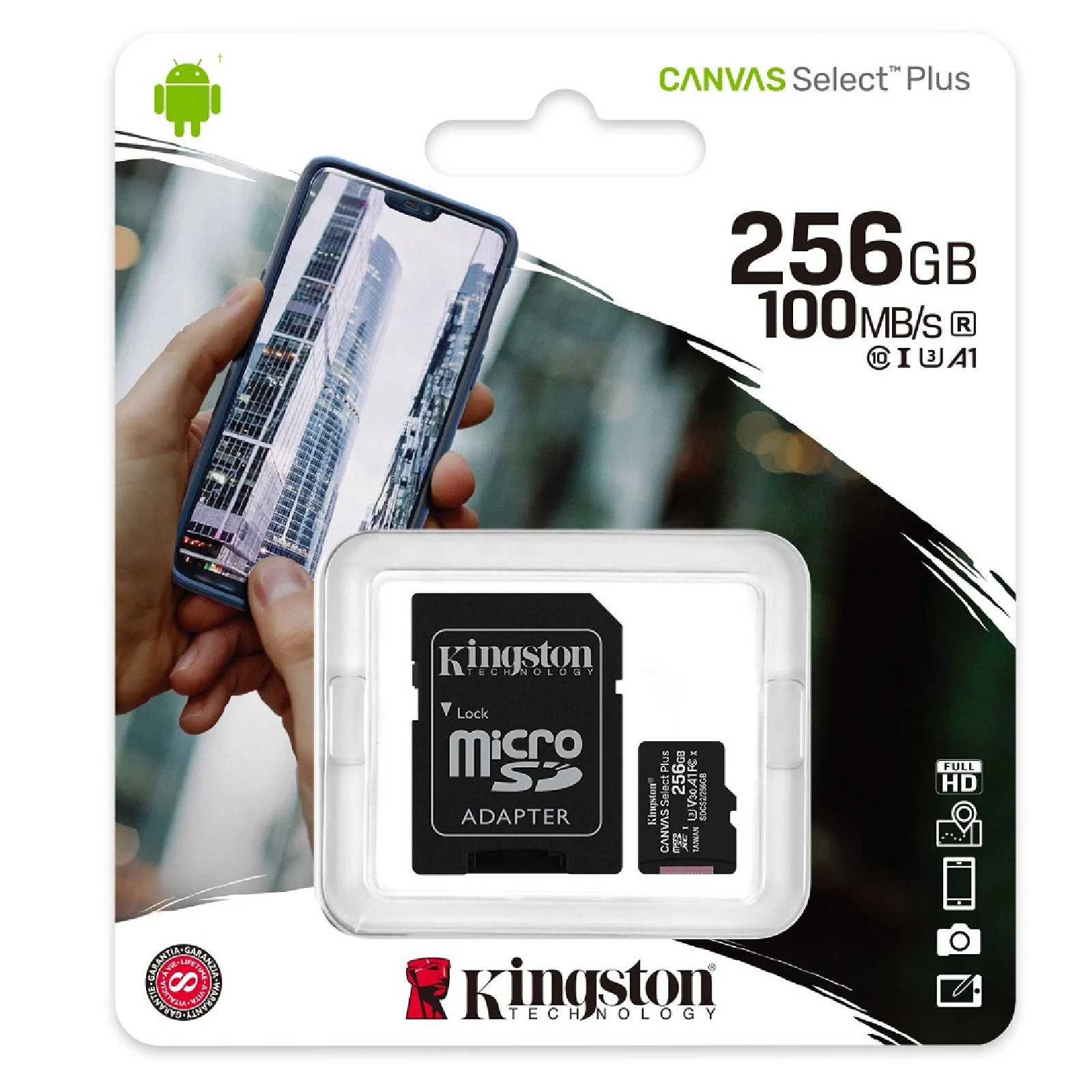 Kingston Micro SD Canvas Select Plus-Original-MicroSD Memory Cards-32GB 64GB 128GB 256GB Samsung Xiaomi Huawei