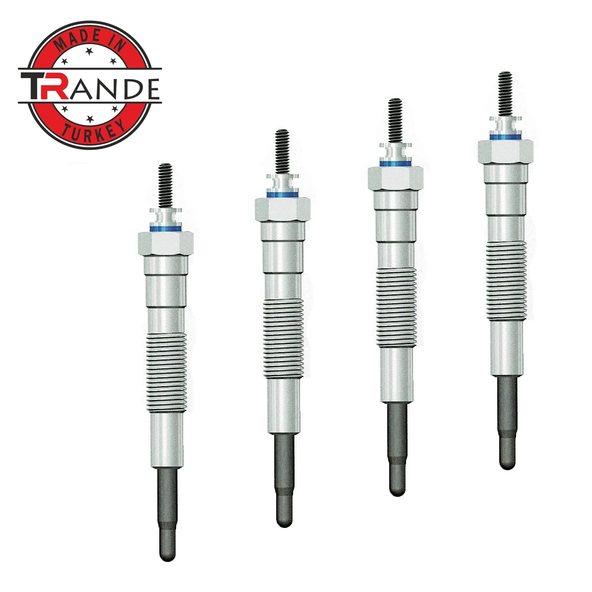 Trande Diesel Engine Heater Glow Plug 4 Pcs 11V For RF1M-18-601 Made In Turkey Trande Store Guarantee