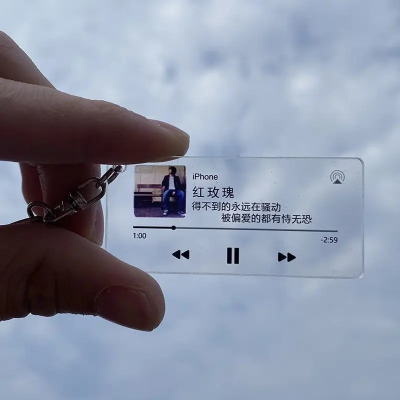 OXYEFEI Portachiavi Personalizzato Spotify Con Foto E QR Code – Incisione Laser In Acciaio Inox, 50x31 Mm, Regalo Di Coppia, Anniversario, Compleanno, Confezione Regalo - 2