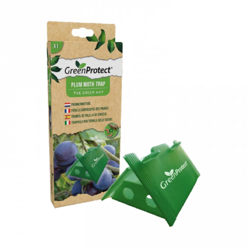 GREEN PROTECT plum moth trap, a box with 2 traps. This effective pheromone trap for the plum moth will quickly indicate the activity of the plum moth nearby