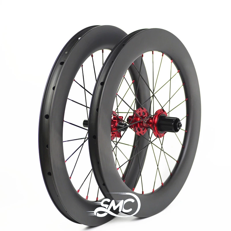 SMC 20 Inch 406 50MM Carbon Wheels  For Birdy/Folding Bike Disc Brake